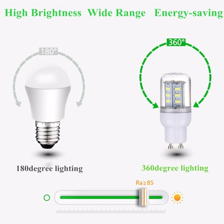 GU10 2.5W 24 LEDs SMD 5730 LED Corn Light Bulb, AC 12-24V