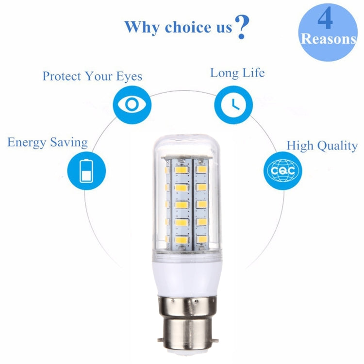 B22 3.5W 36 LEDs SMD 5730 LED Corn Light Bulb, AC 110-220V