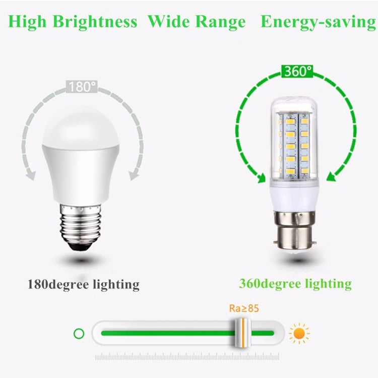 B22 3.5W 36 LEDs SMD 5730 LED Corn Light Bulb, AC 110-220V
