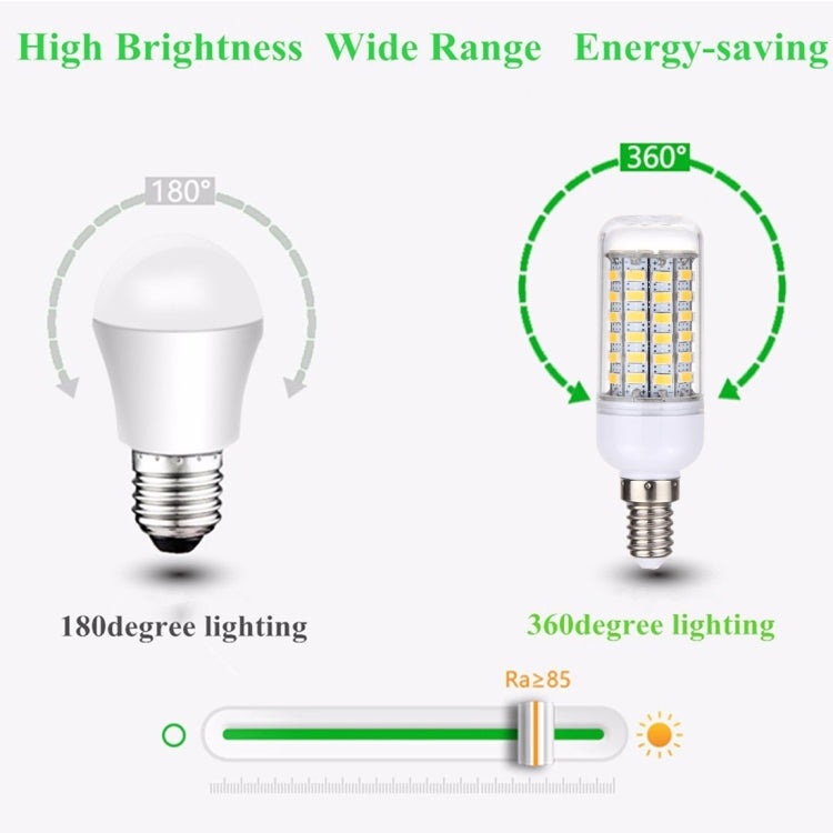 E14 5.5W 69 LEDs SMD 5730 LED Corn Light Bulb, AC 110-130V