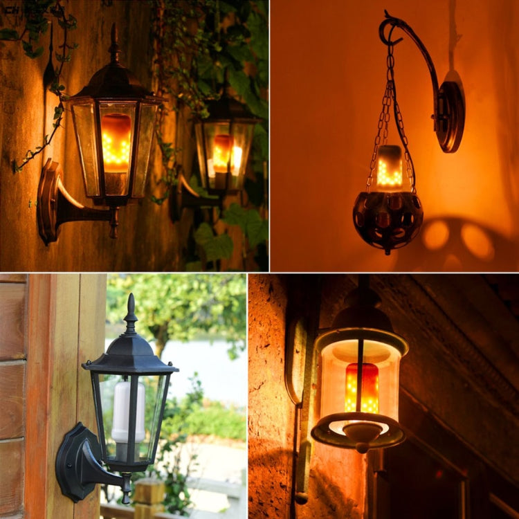 E27 4W Warm White LED Corn Light , 99 LEDs SMD 2835 146 LM 2 Modes Flicker Flame Bulb, AC 85-265V