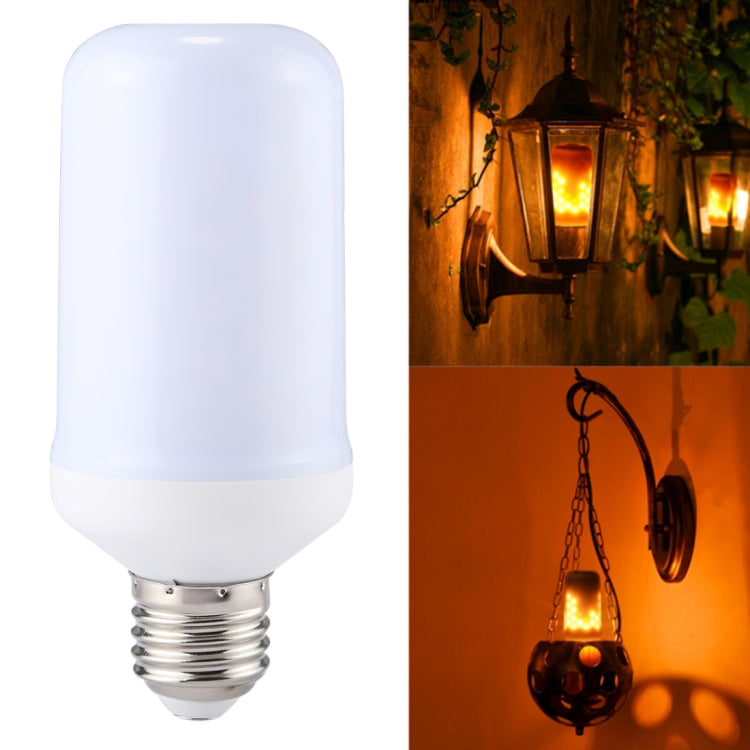 E27 4W Warm White LED Corn Light , 99 LEDs SMD 2835 146 LM 2 Modes Flicker Flame Bulb, AC 85-265V