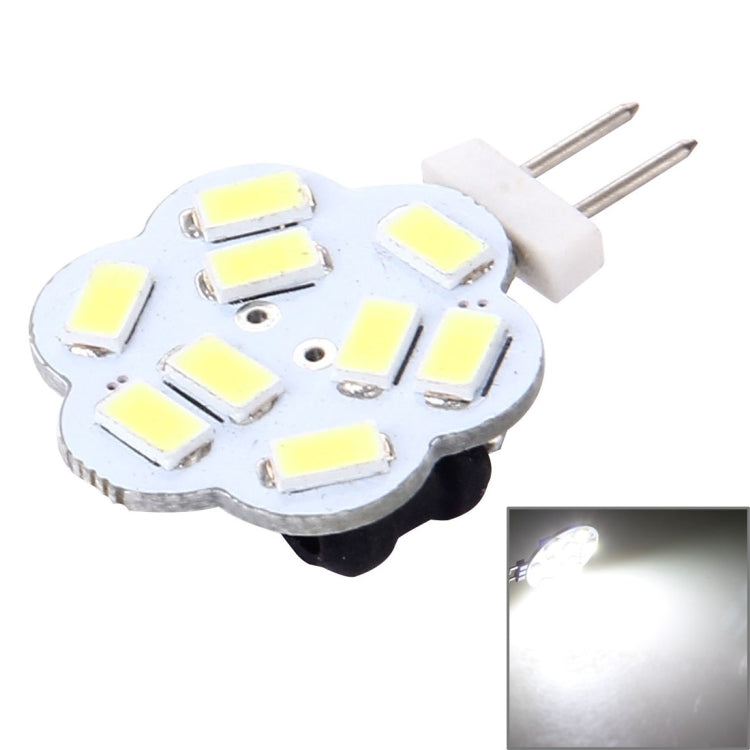 G4 9 LED SMD 5730 Flower Decorative Light for Indoor / Outdoor Decoration, DC/AC 12-24V, Side Pins (White Light)