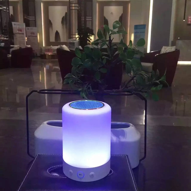 L7 Atmosphere Light Music Desk Lamp Multifunctional Wireless Bluetooth Speaker , with LED Light, Support AUX IN & TF Card, FM, Random Color Delivery