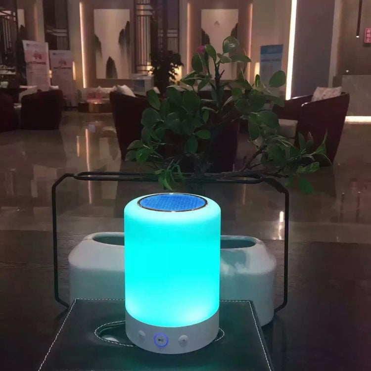 L7 Atmosphere Light Music Desk Lamp Multifunctional Wireless Bluetooth Speaker , with LED Light, Support AUX IN & TF Card, FM, Random Color Delivery
