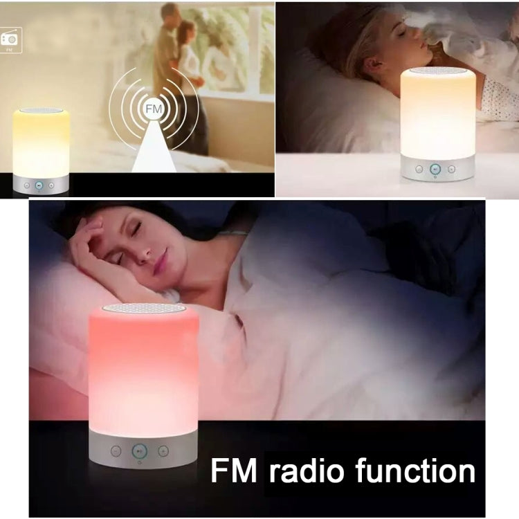 L7 Atmosphere Light Music Desk Lamp Multifunctional Wireless Bluetooth Speaker , with LED Light, Support AUX IN & TF Card, FM, Random Color Delivery