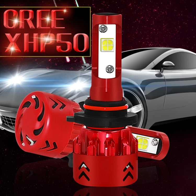 2 PCS Auto Car HB3/9005/H10 25W 2500LM 6000K Pure White CREE-XHP50 LED Headlight Bulbs Conversion Kit, DC 9-36V