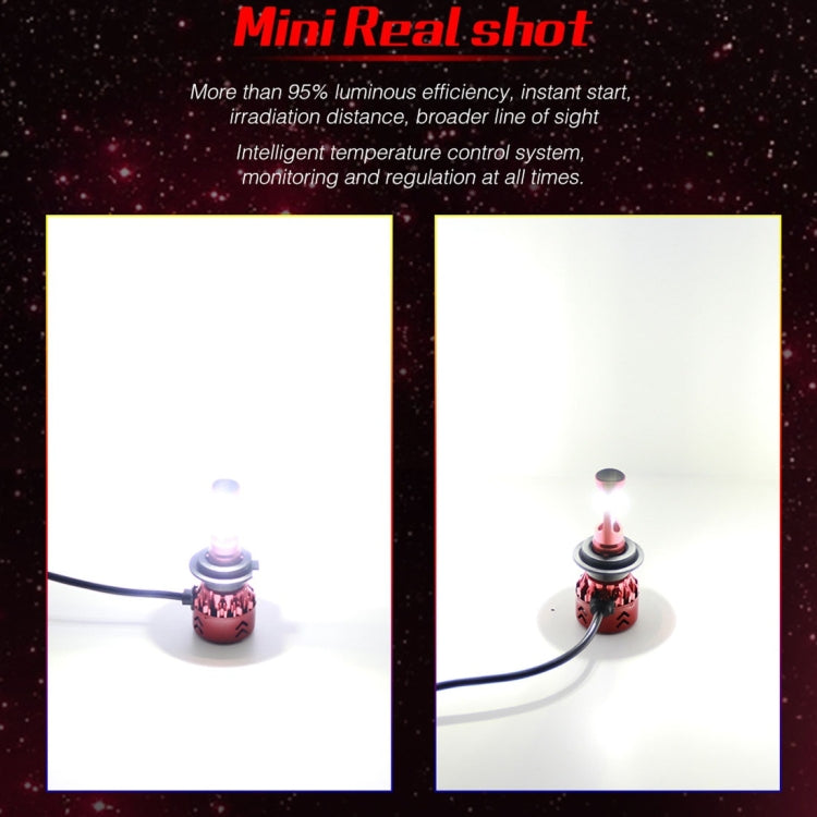 2 PCS Auto Car HB3/9005/H10 25W 2500LM 6000K Pure White CREE-XHP50 LED Headlight Bulbs Conversion Kit, DC 9-36V