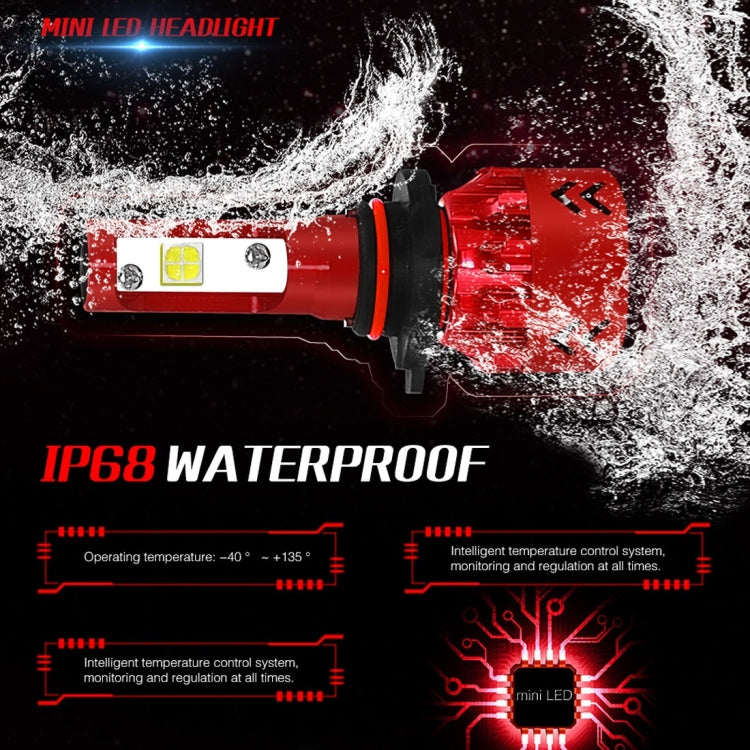 2 PCS Auto Car HB4/9006 25W 2500LM 6000K Pure White CREE-XHP50 LED Headlight Bulbs Conversion Kit, DC 9-36V