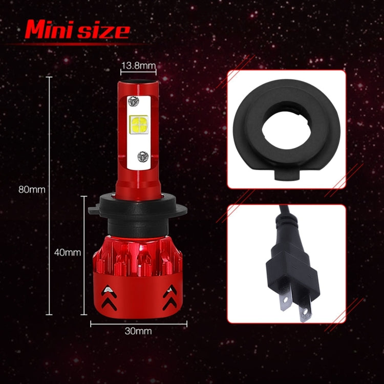 2 PCS Auto Car H7 25W 2500LM 6000K Pure White CREE-XHP50 LED Headlight Bulbs Conversion Kit, DC 9-36V