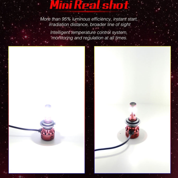 2 PCS Auto Car H8/H9/H11 25W 2500LM 6000K Pure White CREE-XHP50 LED Headlight Bulbs Conversion Kit, DC 9-36V