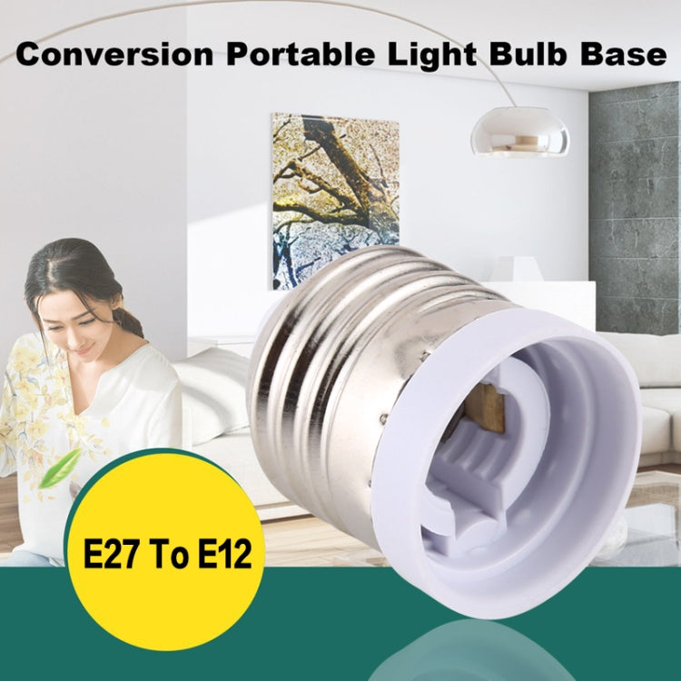 E27 to E12 Light Lamp Bulbs Adapter Converter
