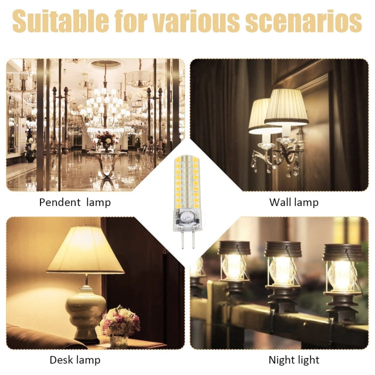 G4 72 LEDs SMD 2835 Corn Light Bulb, AC/DC 12V