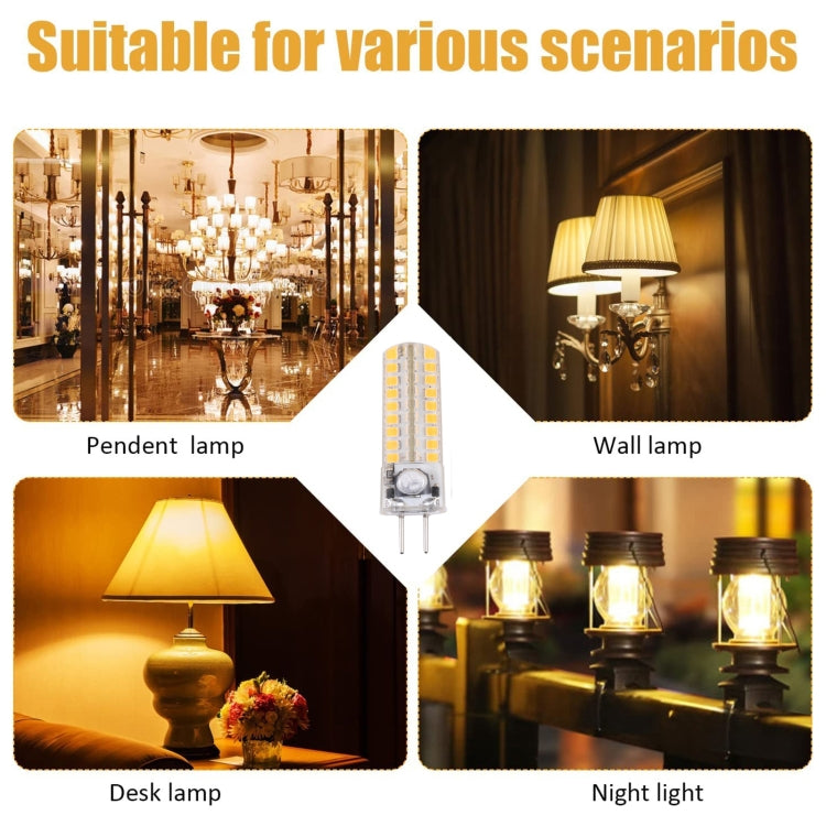 G4 72 LEDs SMD 2835 Corn Light Bulb, AC/DC 12V