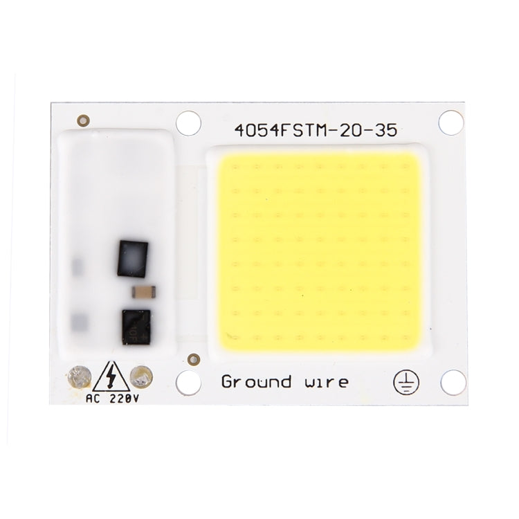 2 PCS 20W 2800-6000K High Power Brightness COB Chips LED Light Beads, AC 220V
