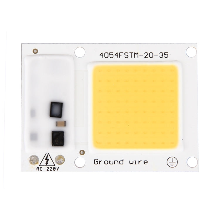2 PCS 20W 2800-6000K High Power Brightness COB Chips LED Light Beads, AC 220V