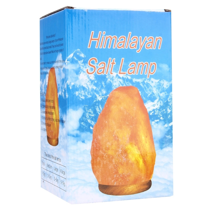 E14 Small Dimmable Himalayan Salt Lamp , Crystal Rock Healthy Table Desk Lamp Night Light with Wood Base & Bulb & Switch, Small Size Weight 1-2KG, AC 220V