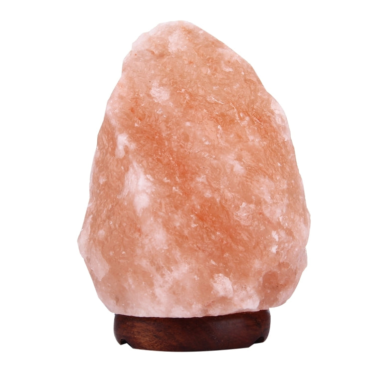 E14 Medium Dimmable Himalayan Salt Lamp , Crystal Rock Healthy Table Desk Lamp Night Light with Wood Base & Bulb & Switch, Medium Size Weight 2-3KG, AC 220V