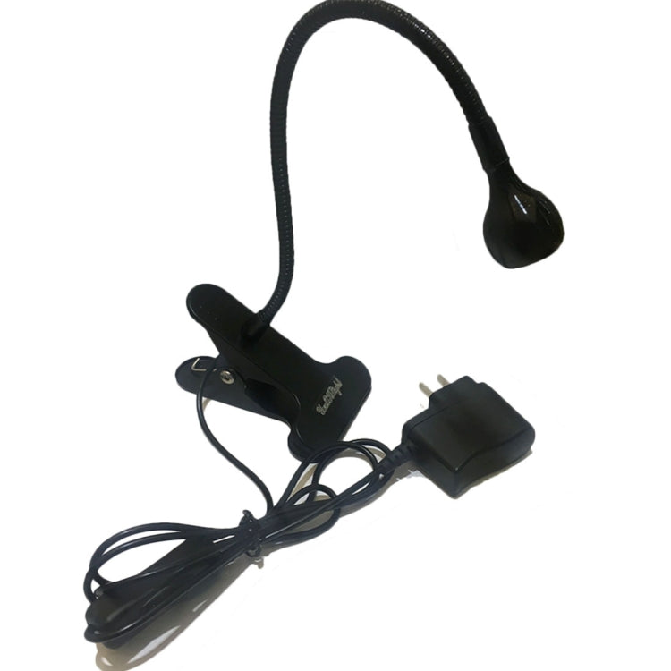 YouOKLight YK2309 1W White Light LED Desk Lamp , 1 LED 6000K Flexible Goose Neck Eye Protection Light with Clip, AC 85-265V