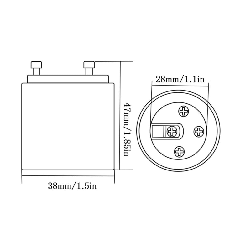 4 PCS YouOKLight YK6619 GU24 to E26 / E27 LED Light Converter Lamp Holder Base Bulb Socket Adapter