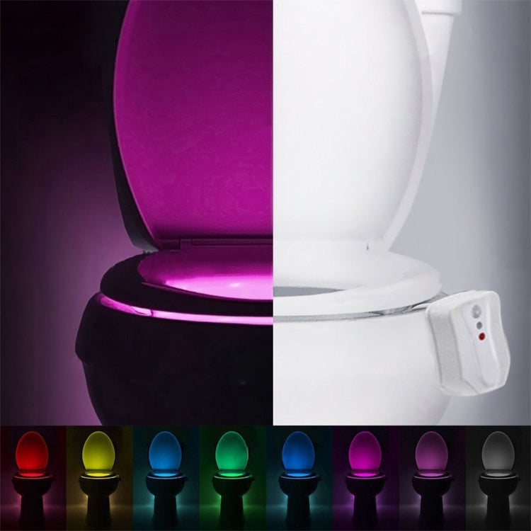 YouOKLight YK2249 IP65 Waterproof 8-color PIR Motion Dection Sensor LED Light, Home Toilet Bathroom Seat Night Light