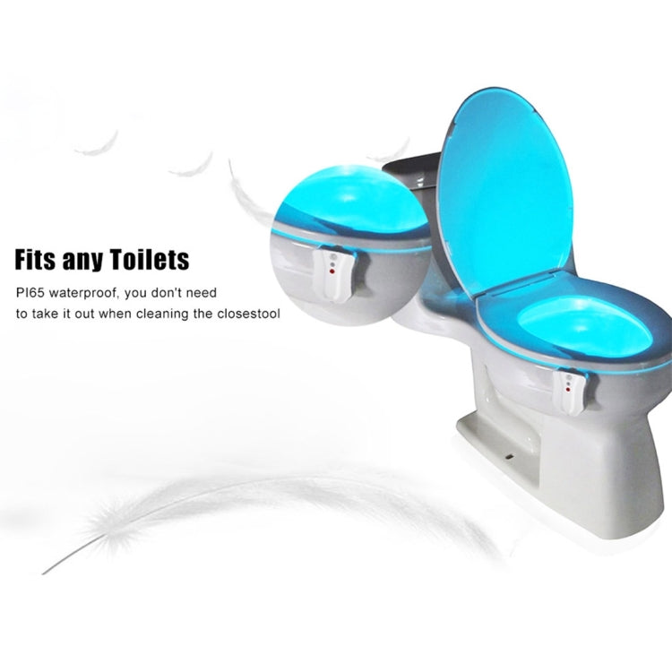 YouOKLight YK2249 IP65 Waterproof 8-color PIR Motion Dection Sensor LED Light, Home Toilet Bathroom Seat Night Light
