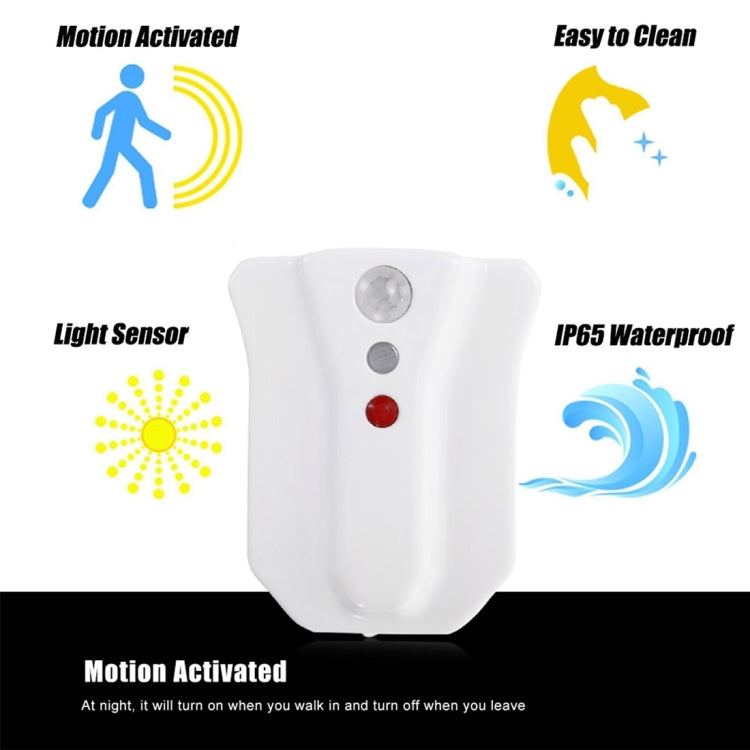 YouOKLight YK2249 IP65 Waterproof 8-color PIR Motion Dection Sensor LED Light, Home Toilet Bathroom Seat Night Light