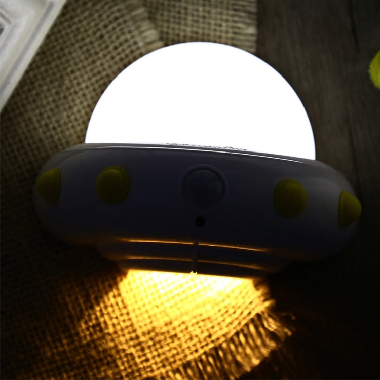 YouOKLight YK2231 White Light Flying Saucer UFO Shaped LED Night Light , 5 LEDs USB Charging Motion Sensor Lamp for Kids Nursery Bedroom, DC 5V