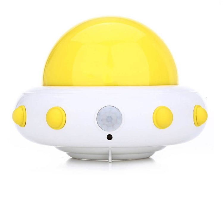 YouOKLight YK2231 White Light Flying Saucer UFO Shaped LED Night Light , 5 LEDs USB Charging Motion Sensor Lamp for Kids Nursery Bedroom, DC 5V