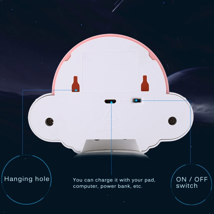 YouOKLight YK2231 White Light Flying Saucer UFO Shaped LED Night Light , 5 LEDs USB Charging Motion Sensor Lamp for Kids Nursery Bedroom, DC 5V