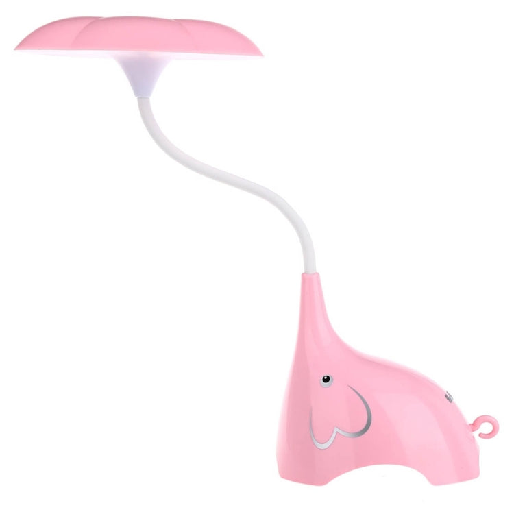 YouOKLight YK2233 0.8W White Light Cute Elephant LED Desk Lamp, 4 LEDs USB Charging Eye-protection Touch Control 3 Dimmable Levels Night Light, DC 5V