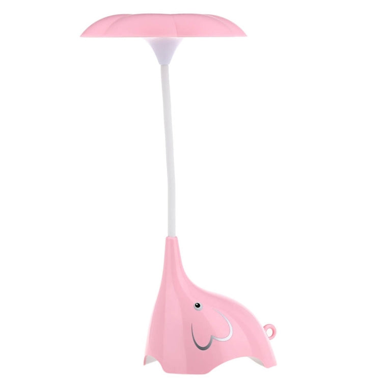 YouOKLight YK2233 0.8W White Light Cute Elephant LED Desk Lamp, 4 LEDs USB Charging Eye-protection Touch Control 3 Dimmable Levels Night Light, DC 5V