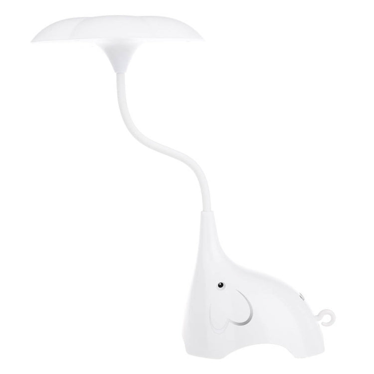 YouOKLight YK2233 0.8W White Light Cute Elephant LED Desk Lamp, 4 LEDs USB Charging Eye-protection Touch Control 3 Dimmable Levels Night Light, DC 5V