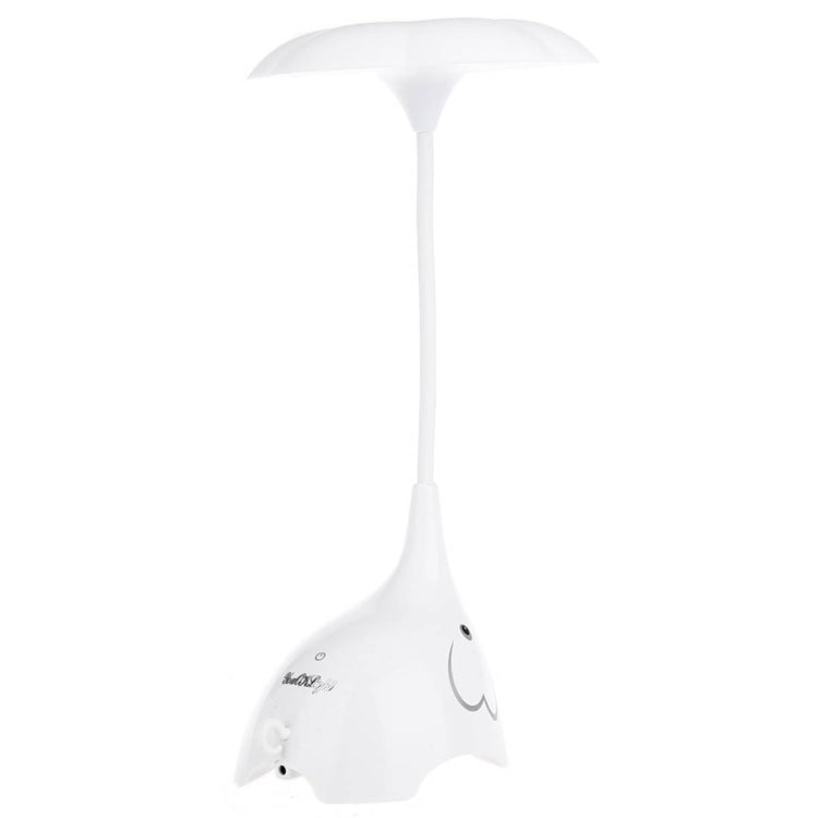 YouOKLight YK2233 0.8W White Light Cute Elephant LED Desk Lamp, 4 LEDs USB Charging Eye-protection Touch Control 3 Dimmable Levels Night Light, DC 5V