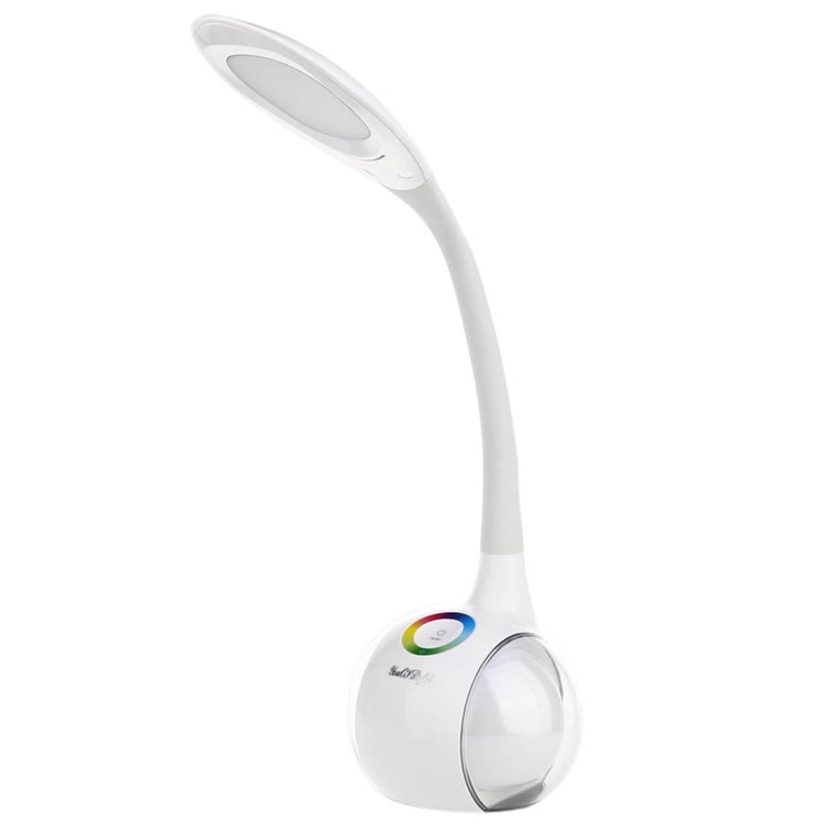 YouOKLight YK2234 5W RGB Color Changeable LED Table Lamp , 34 LEDs USB Charging Multi-function Eye-protection Touch Control 3 Dimmable Levels Night Light, DC 5V 1A(White)