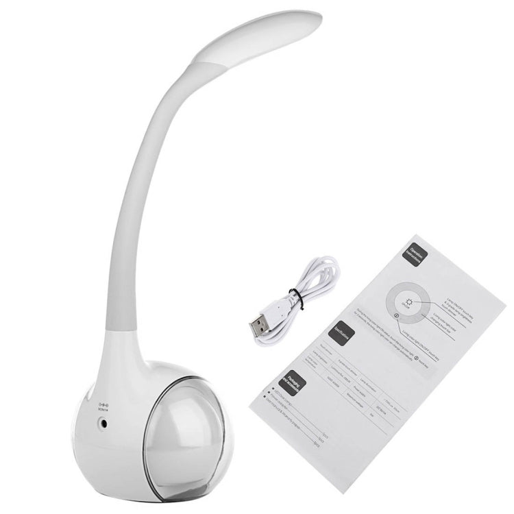 YouOKLight YK2234 5W RGB Color Changeable LED Table Lamp , 34 LEDs USB Charging Multi-function Eye-protection Touch Control 3 Dimmable Levels Night Light, DC 5V 1A(White)