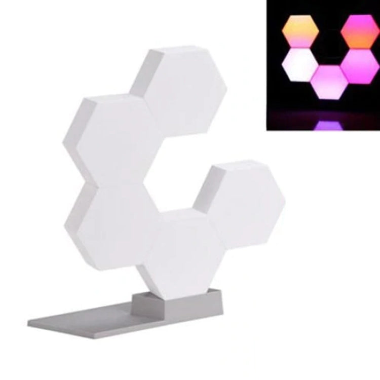 5 PCS / Set LifeSmart Creative Geometry Assembly Quantum Light with Base, Smart APP Control / Voice Control