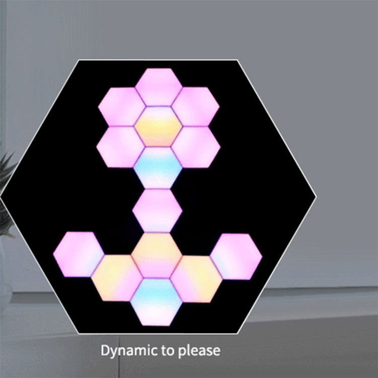 5 PCS / Set LifeSmart Creative Geometry Assembly Quantum Light with Base, Smart APP Control / Voice Control