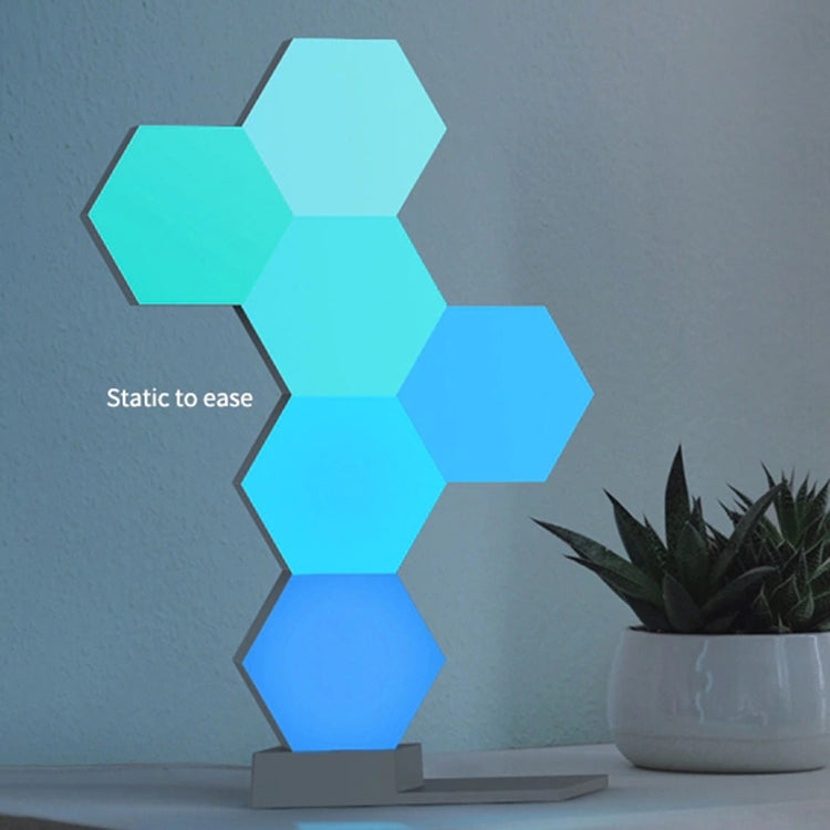 6 PCS / Set LifeSmart Creative Geometry Assembly Quantum Light with Base, Smart APP Control / Voice Control