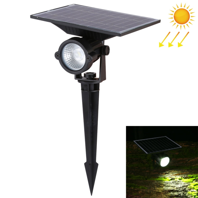 10W LED Solar Powered Lawn Spotlight IP65 Waterproof Outdoor Garden Landscape Lamp