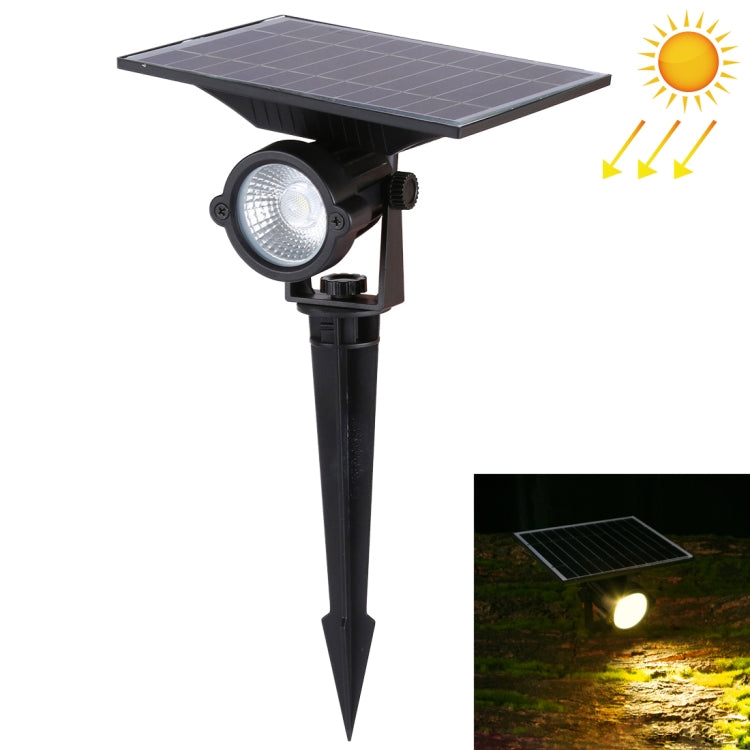 10W LED Solar Powered Lawn Spotlight IP65 Waterproof Outdoor Garden Landscape Lamp
