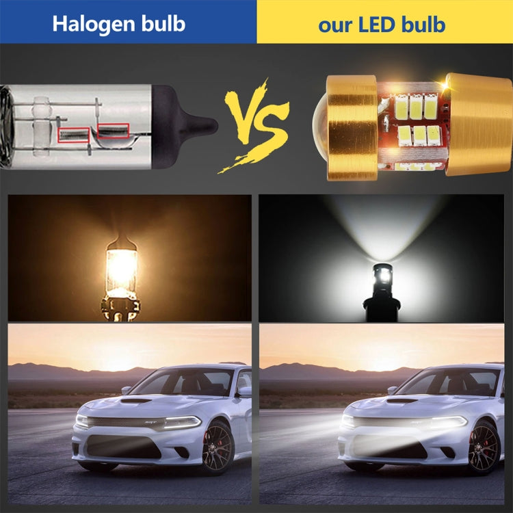 2 PCS LED Light Bulb 6000K White Super Bright 168 2825 W5W T10 Decoder Replacement, For Car Dome Map Side Marker Door Courtesy License Plate Lights