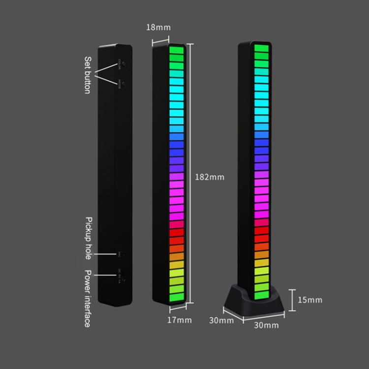 USB Music Voice Control LED Light RGB Decoration Atmosphere Lamp