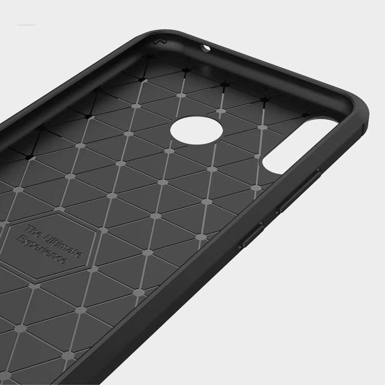 Brushed Texture Carbon Fiber Shockproof TPU Case for Lenovo Z5