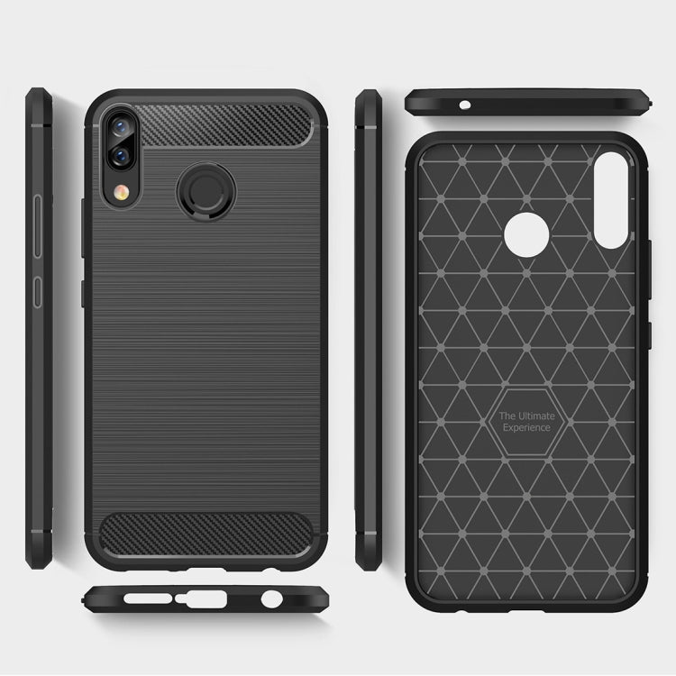 Brushed Texture Carbon Fiber Shockproof TPU Case for Lenovo Z5