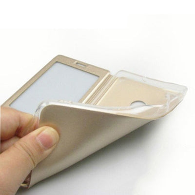 Frosted Texture Horizontal Flip Leather Case for Lenovo Z5s, with Call Display ID