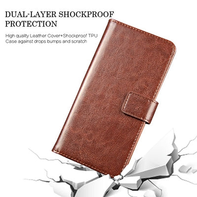 Crazy Horse Texture Horizontal Flip Leather Case for Lenovo S5 Pro GT, with Holder & Card Slots & Walle