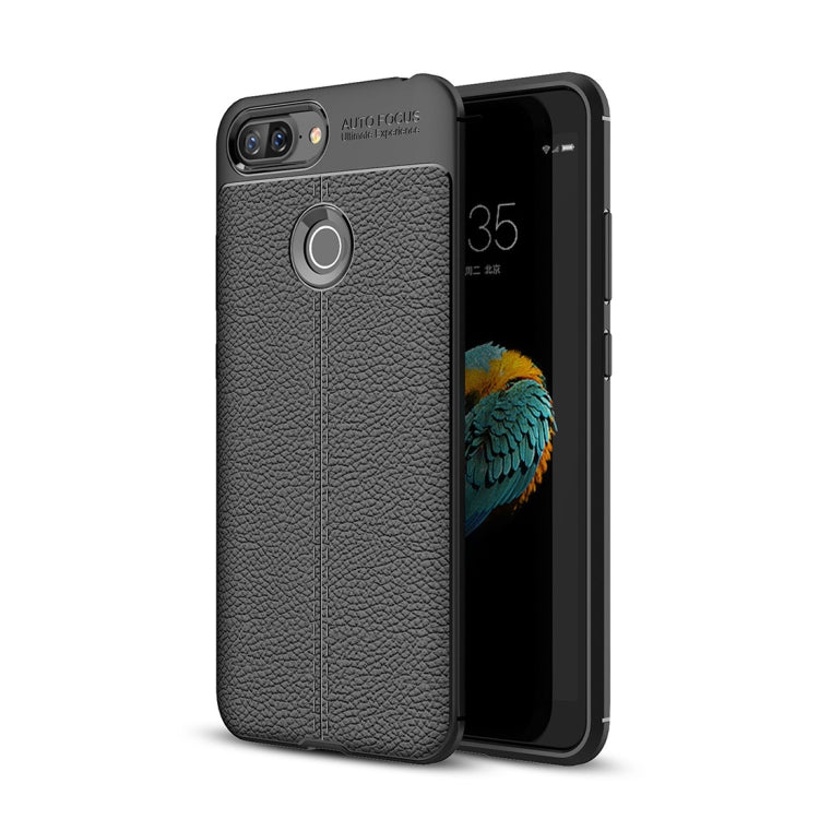 For Lenovo S5 Litchi Texture Soft TPU Protective Back Cover Case