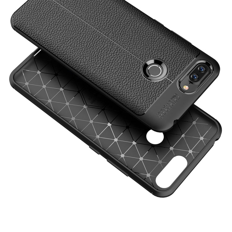 For Lenovo S5 Litchi Texture Soft TPU Protective Back Cover Case