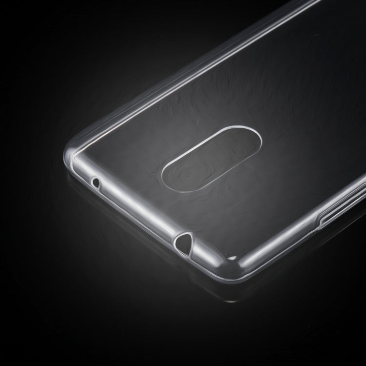 For Lenovo K6 Note 0.75mm Ultra-thin Transparent TPU Protective Case (Transparent)